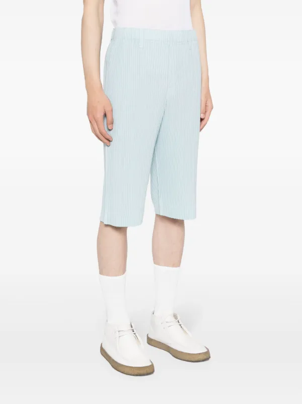 Homme Plissé Issey Miyake プリーツ ショートパンツ | ブルー