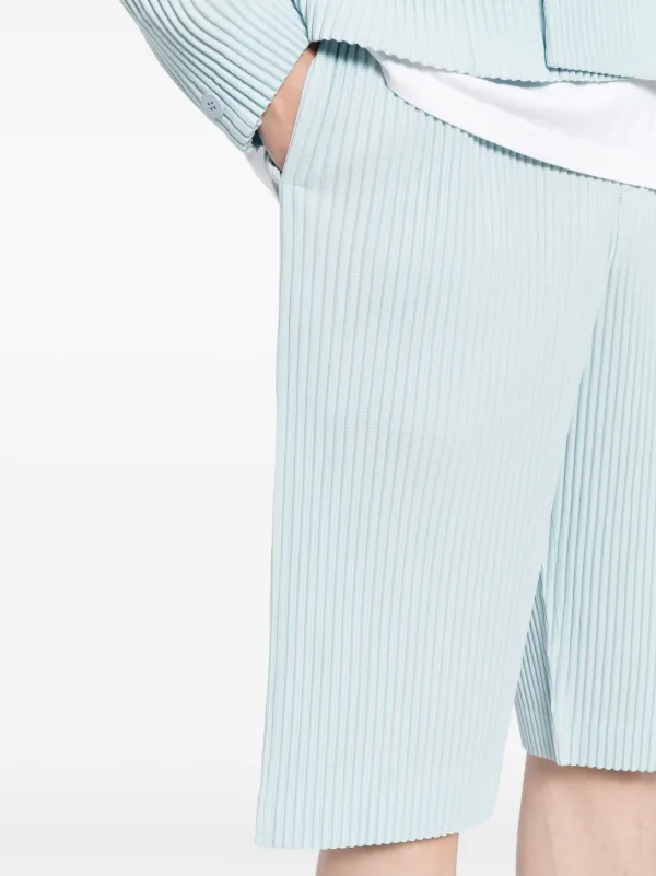 Homme Plissé Issey Miyake プリーツ ショートパンツ | ブルー