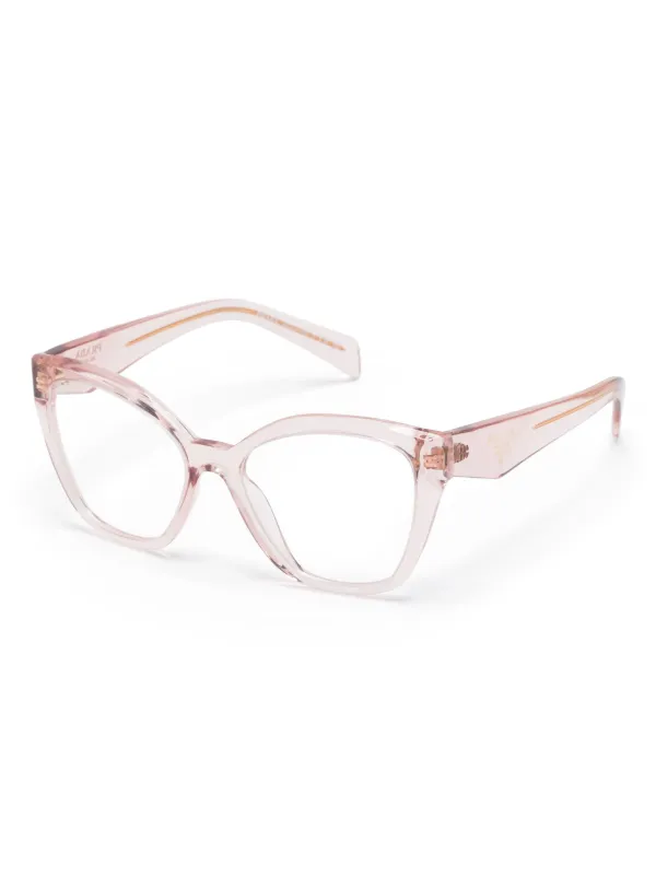 Prada Eyewear キャットアイ眼鏡フレーム | ピンク | FARFETCH JP