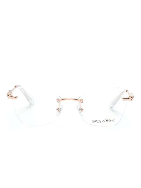 Swarovski Eyewear crystal embellished rimless glasses