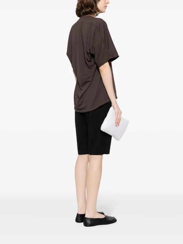 Pleats Please Issey Miyake ドレープ Tシャツ | ブラウン | FARFETCH JP