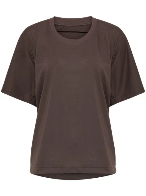 Pleats Please Issey Miyake playera con detalle drapeado