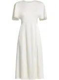 ROTATE BIRGER CHRISTENSEN flutter-sleeved satin dress - Neutrals