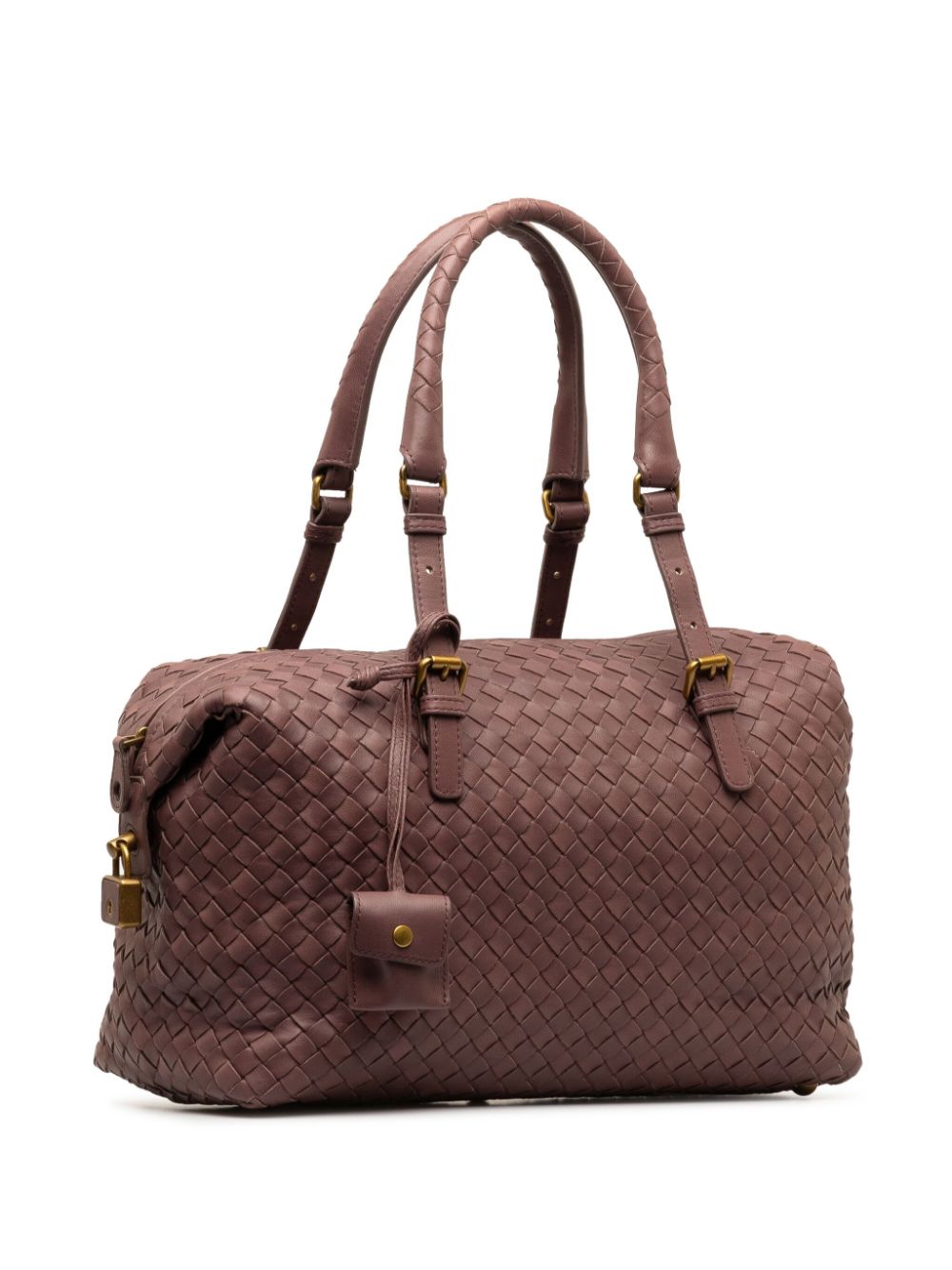 Pre-owned Bottega Veneta 2012-2022 Montaigne Leather Handbag In Purple