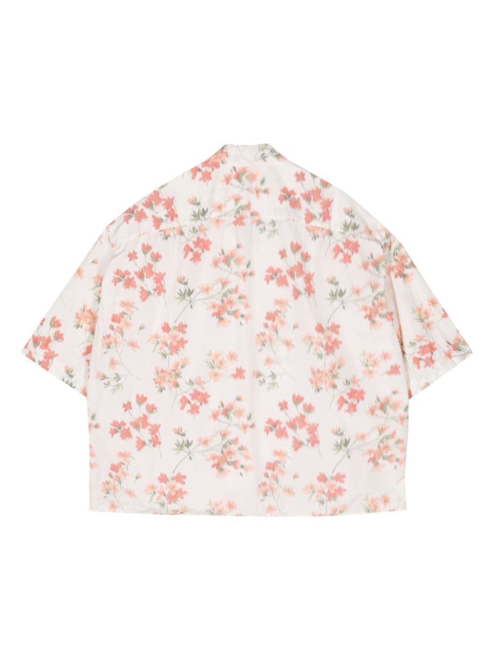 Shop Casey Casey April Floral-print Shirt In White