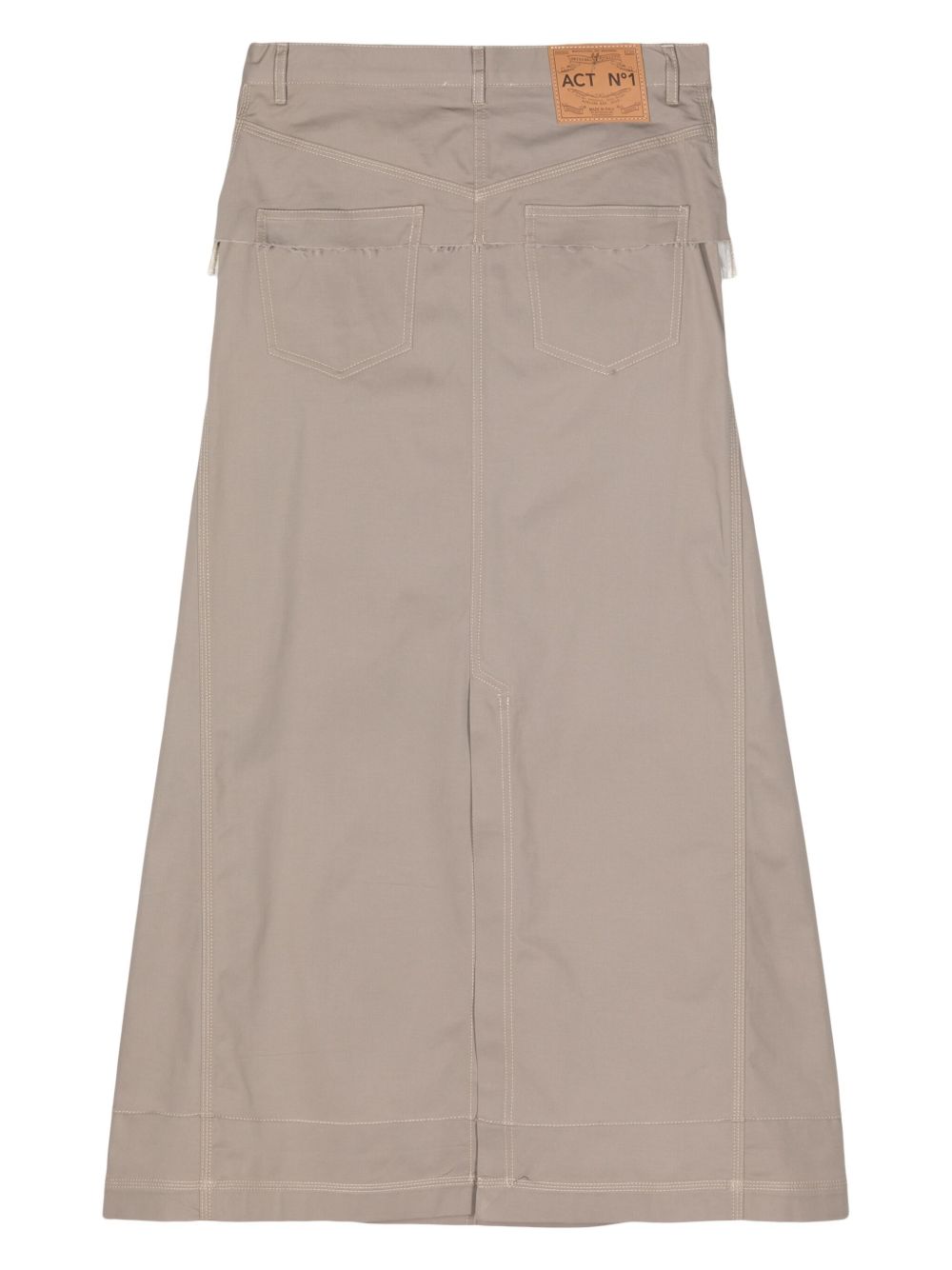 ACT Nº1 Gelaagde katoenen rok - Beige