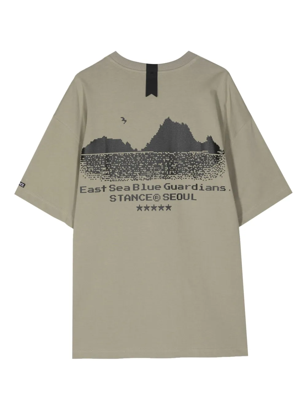 Stance T-shirt met grafische print op de rug Groen