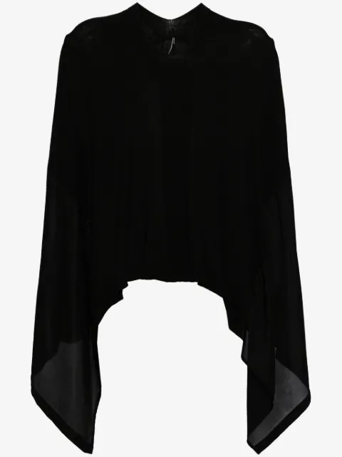 Masnada draped hi-lo blouse