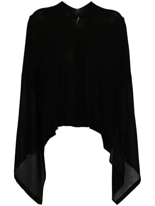 Blouse drapée à col montant - Masnada - Modalova