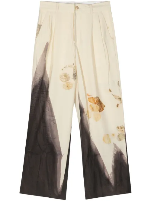 Pantalon droit à teinture naturelle - Feng Chen Wang - Modalova