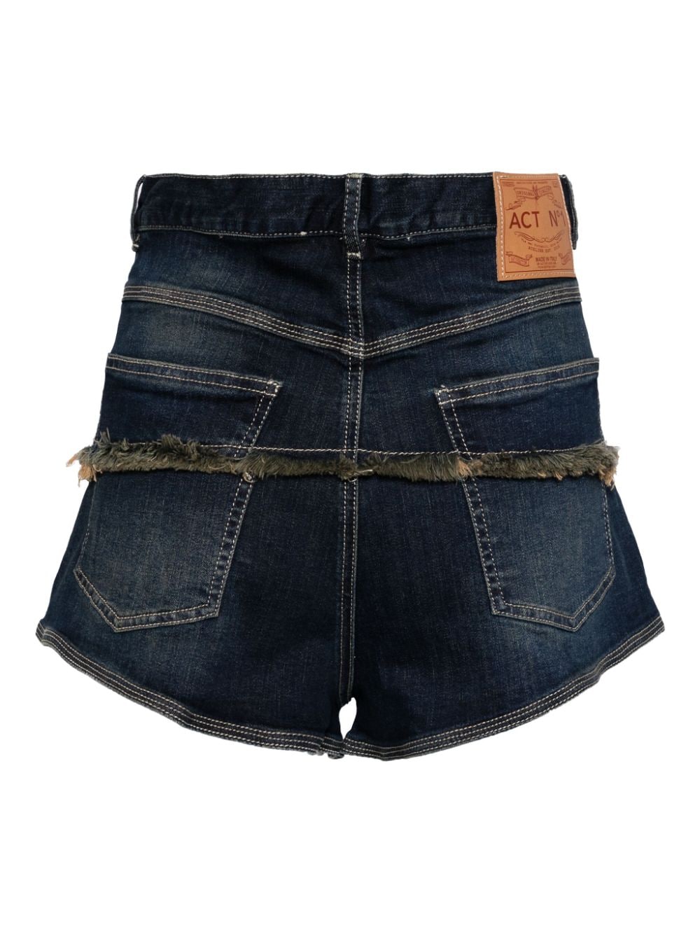 Image 2 of ACT Nº1 layered denim shorts