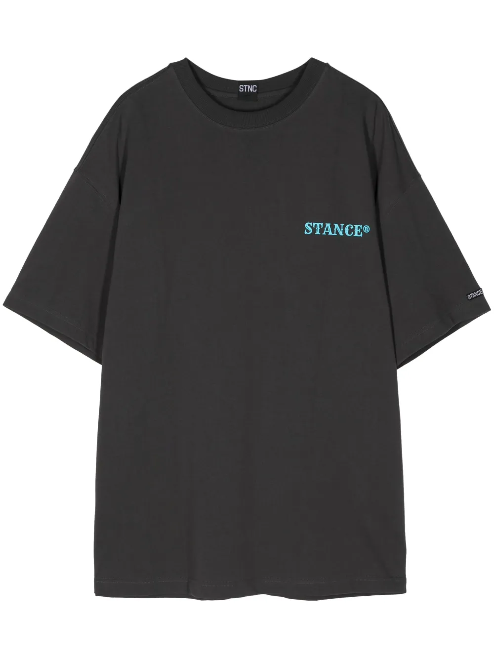Stance T-shirt met logoprint op de borst Grijs