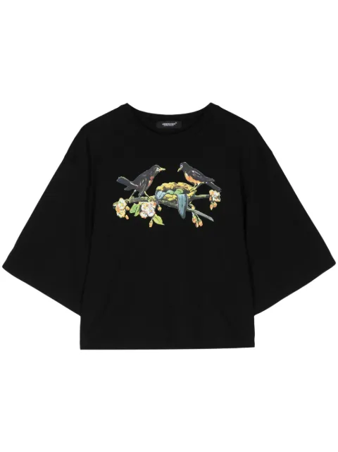 Undercover graphic-print cropped T-shirt 