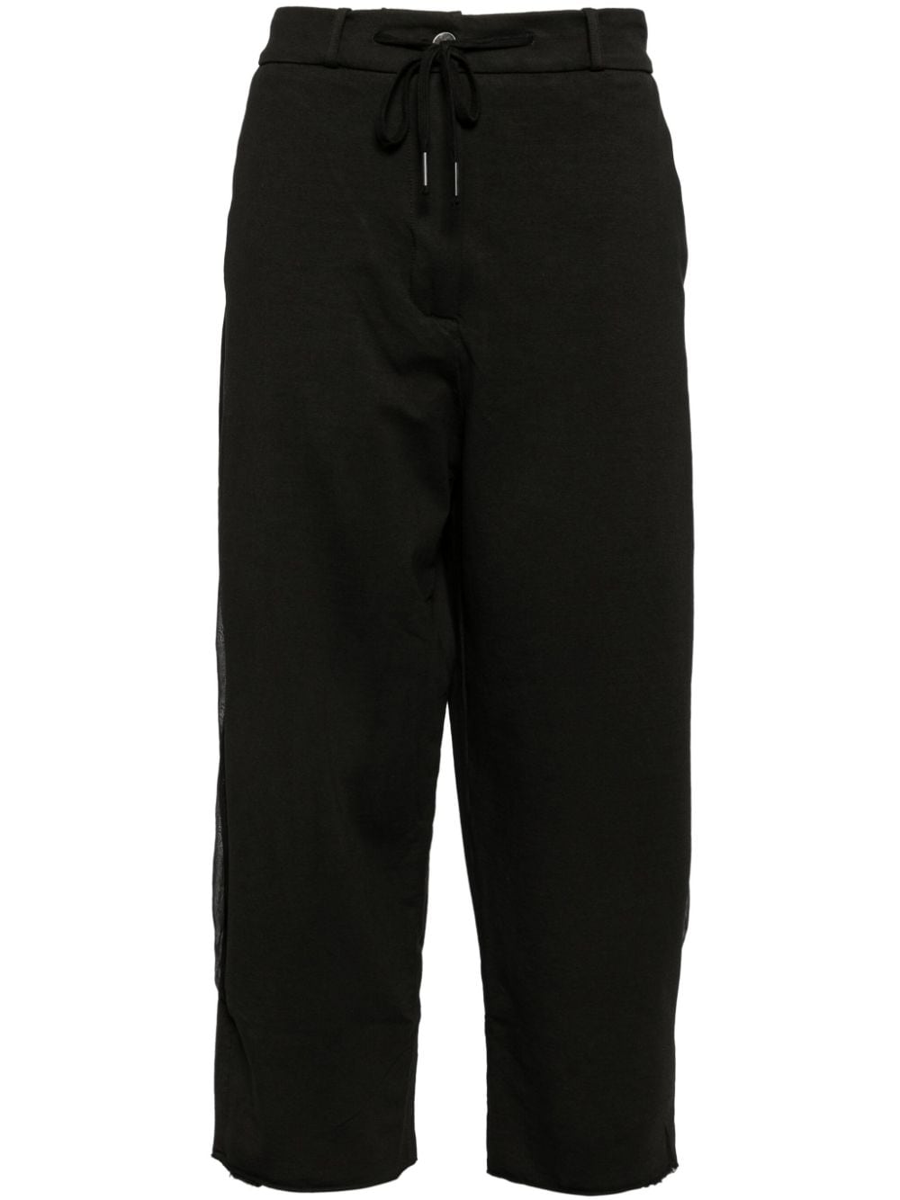 Masnada Panelled Straight-leg Trousers In Black