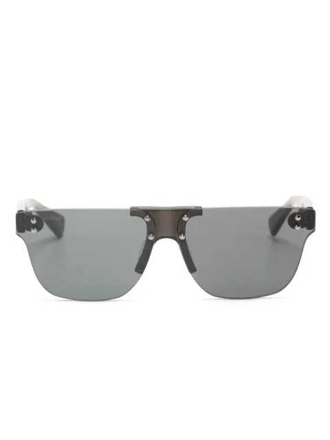 Doublet rivet-embellished frameless sunglasses