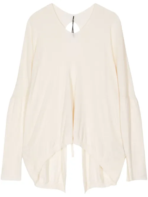 Masnada pull à col noué - Blanc - Masnada - Modalova