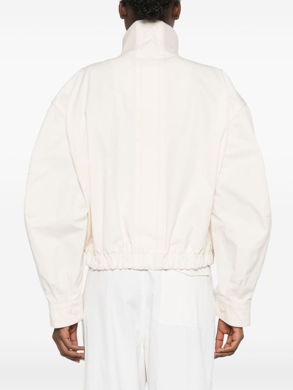 Shop Lemaire Layered Bomber Jacket In Neutrals