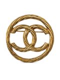 CHANEL Pre-Owned 20th Century Chanel CC Brooch - Gold