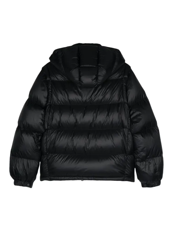 Cyclone black puffer jacket online