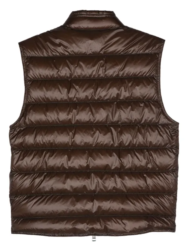 Moncler Gui Padded Gilet Brown FARFETCH CA