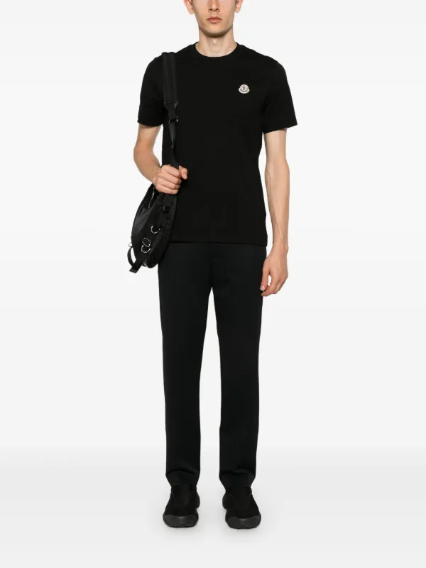 Moncler ドローストリング テーパードパンツ | ブラック | FARFETCH JP