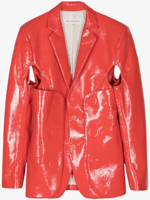 Walter Van Beirendonck Star cut-out blazer