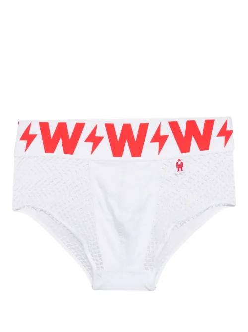 Boxer à taille à logo - Walter Van Beirendonck - Modalova