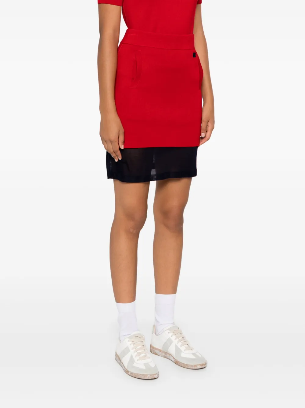 Wales Bonner Verse mini-rok Rood