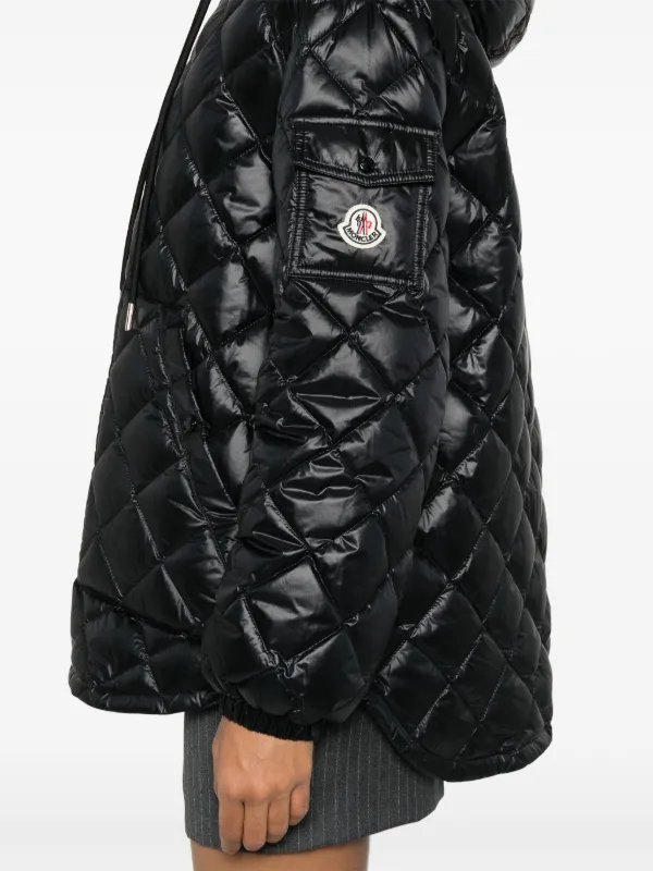 Moncler Hooded Puffer Jacket Black FARFETCH AE