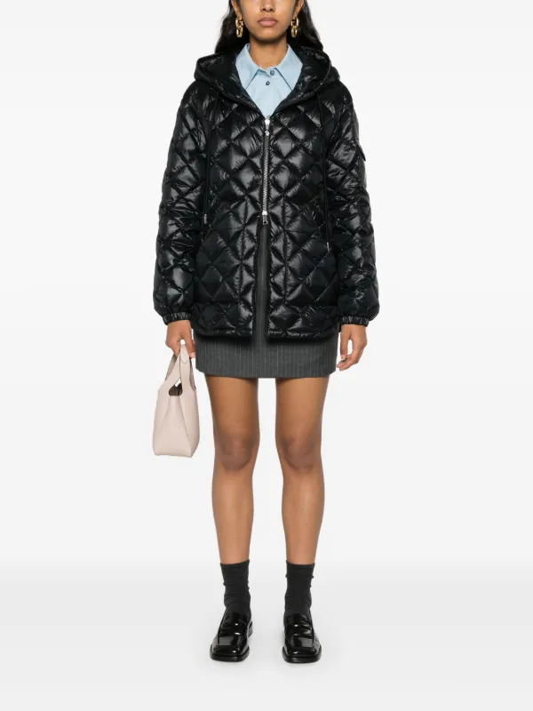 Moncler Hooded Puffer Jacket | Black | FARFETCH