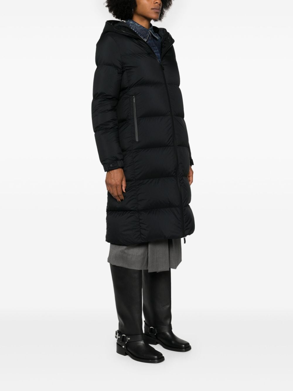 Shop Moncler Arredoun Padded Coat In Black