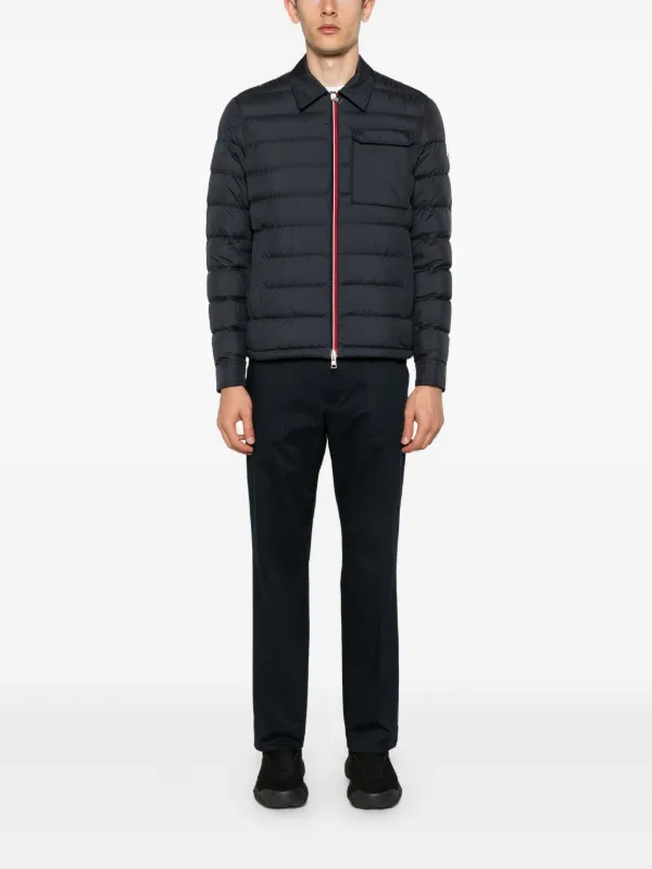 【MONCLER】モンクレール パッチポケット付 ギャバジン パンツ Moncler ギャバジン パンツ | ブルー | FARFETCH JP