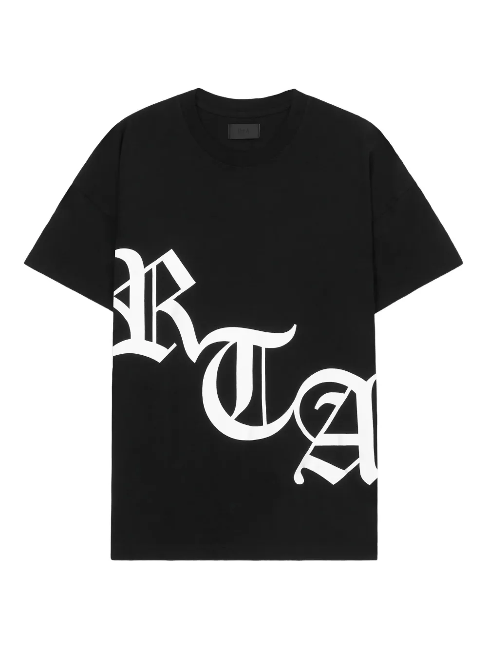 RTA Old English logo T-shirt | Black | Image 1