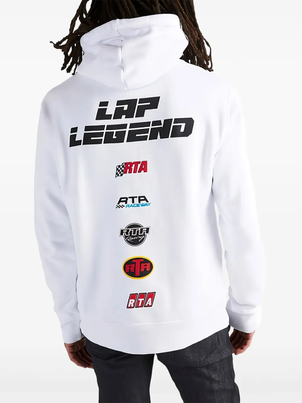 RTA Nash hoodie Wit