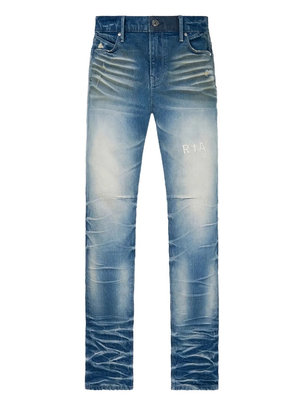 RTA whiskered five-pocket jeans | Blue | Image 1