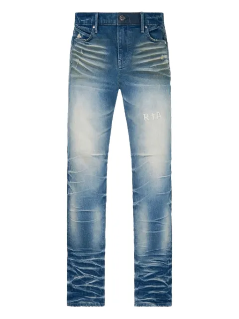 RTA whiskered five-pocket jeans
