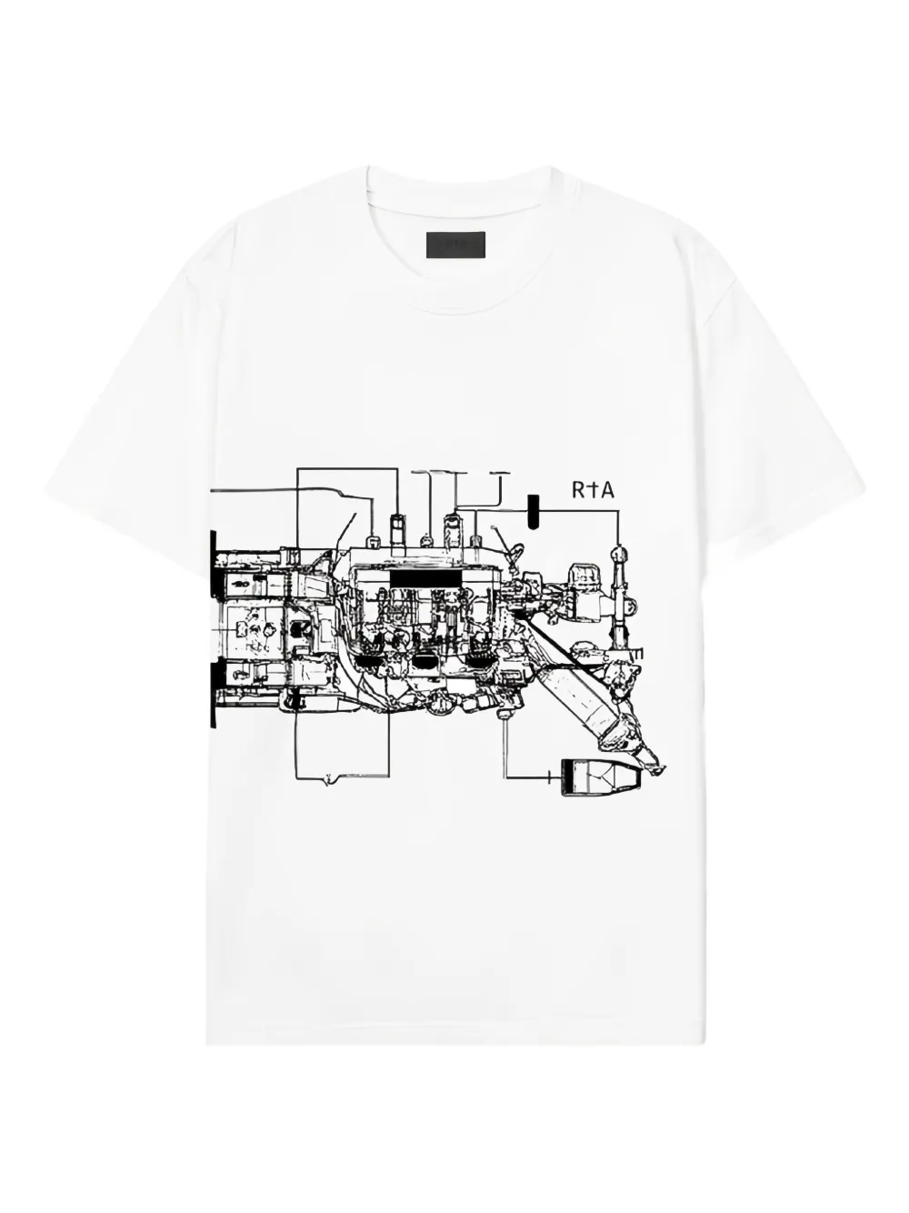 RTA Diagram Moto graphic-print T-shirt | White | Image 1