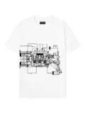 RTA Diagram Moto graphic-print T-shirt - White