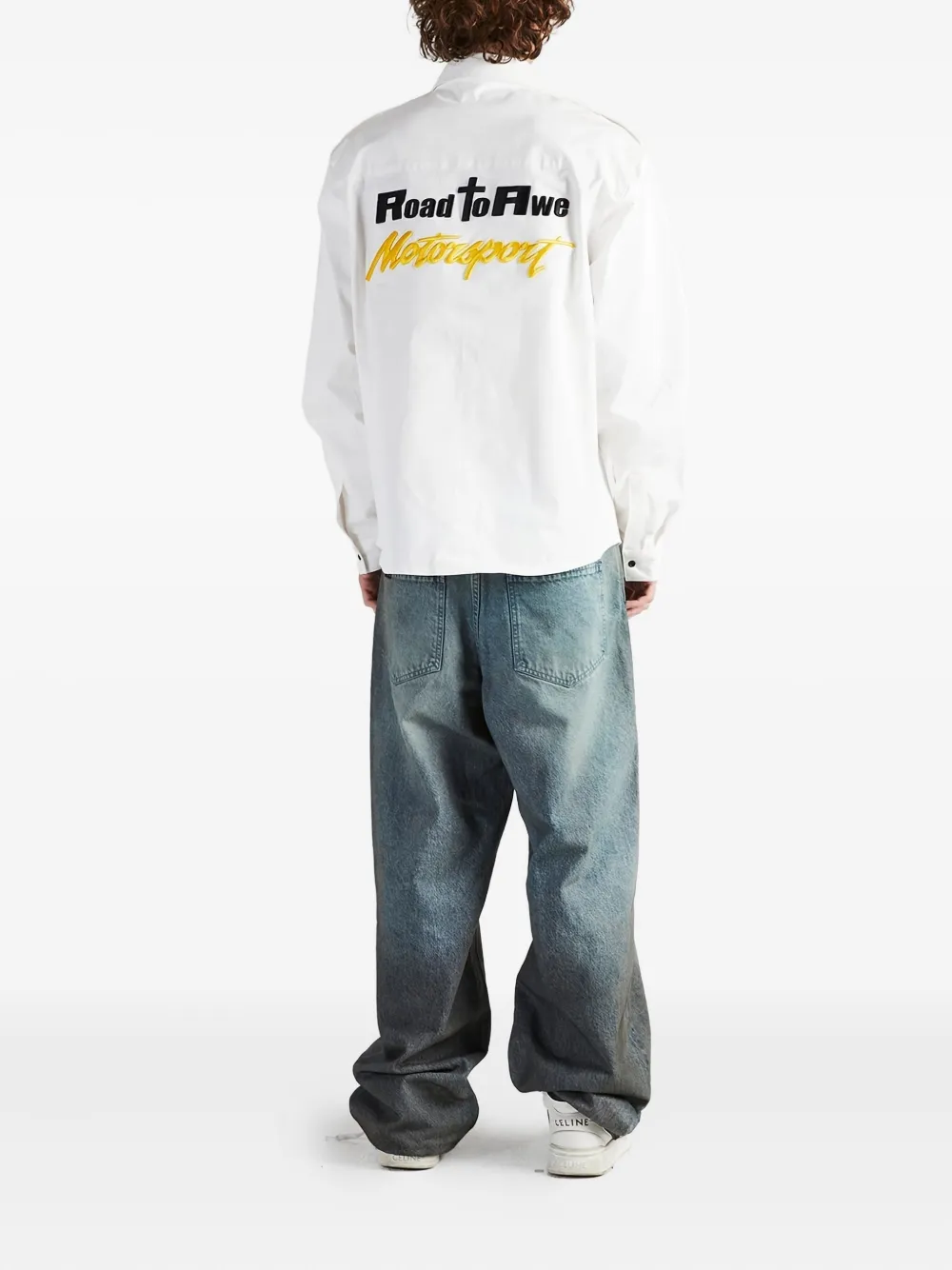 RTA Lionel overhemd met borduurwerk Wit