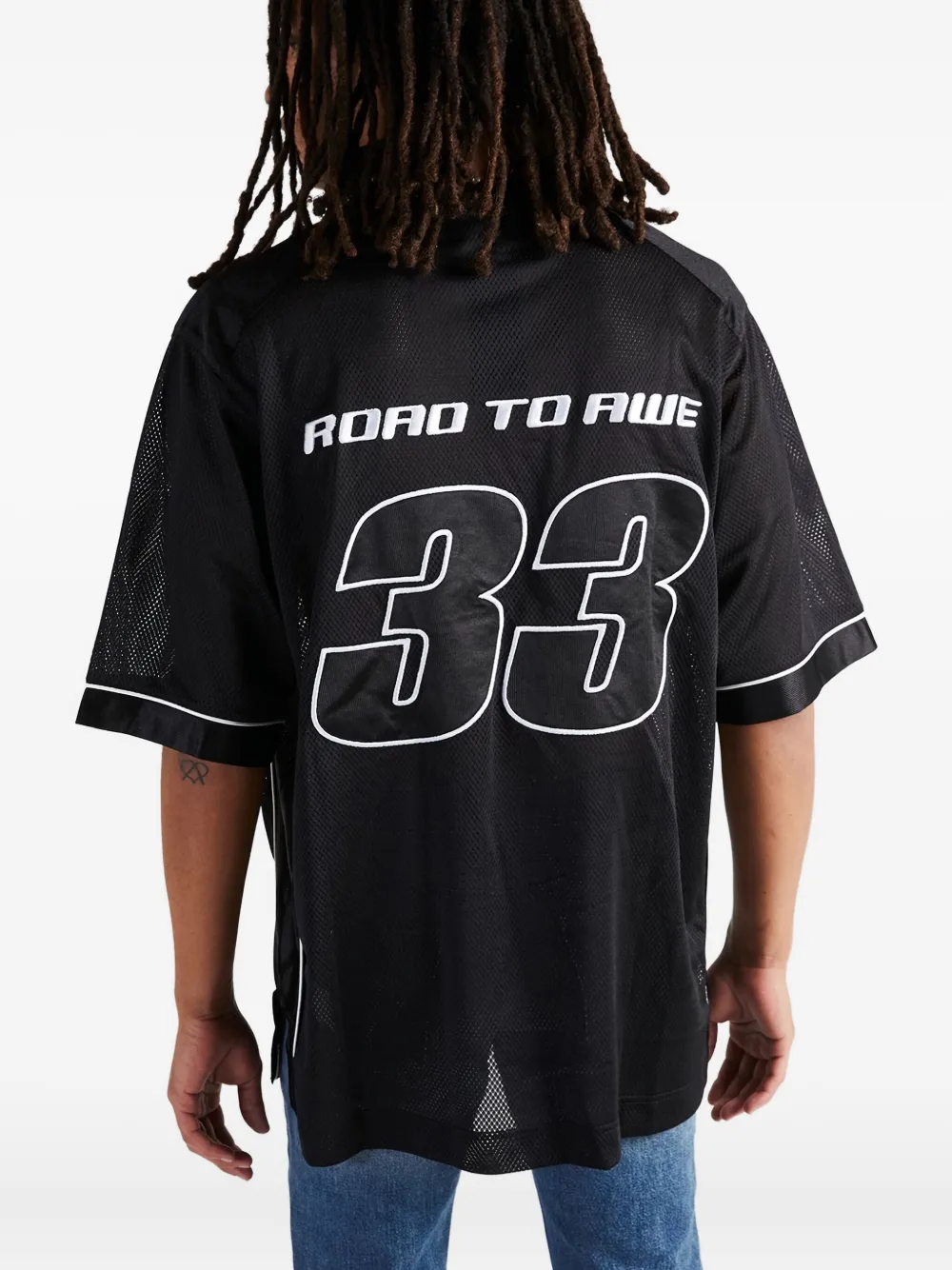 Rta Andres Mesh T-shirt In Black