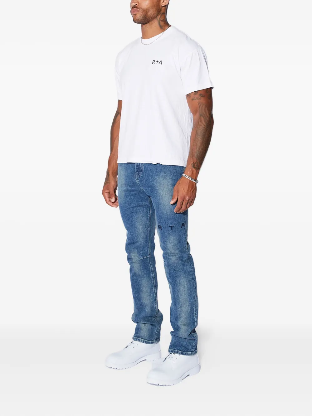Rta Colin Logo-print T-shirt In White
