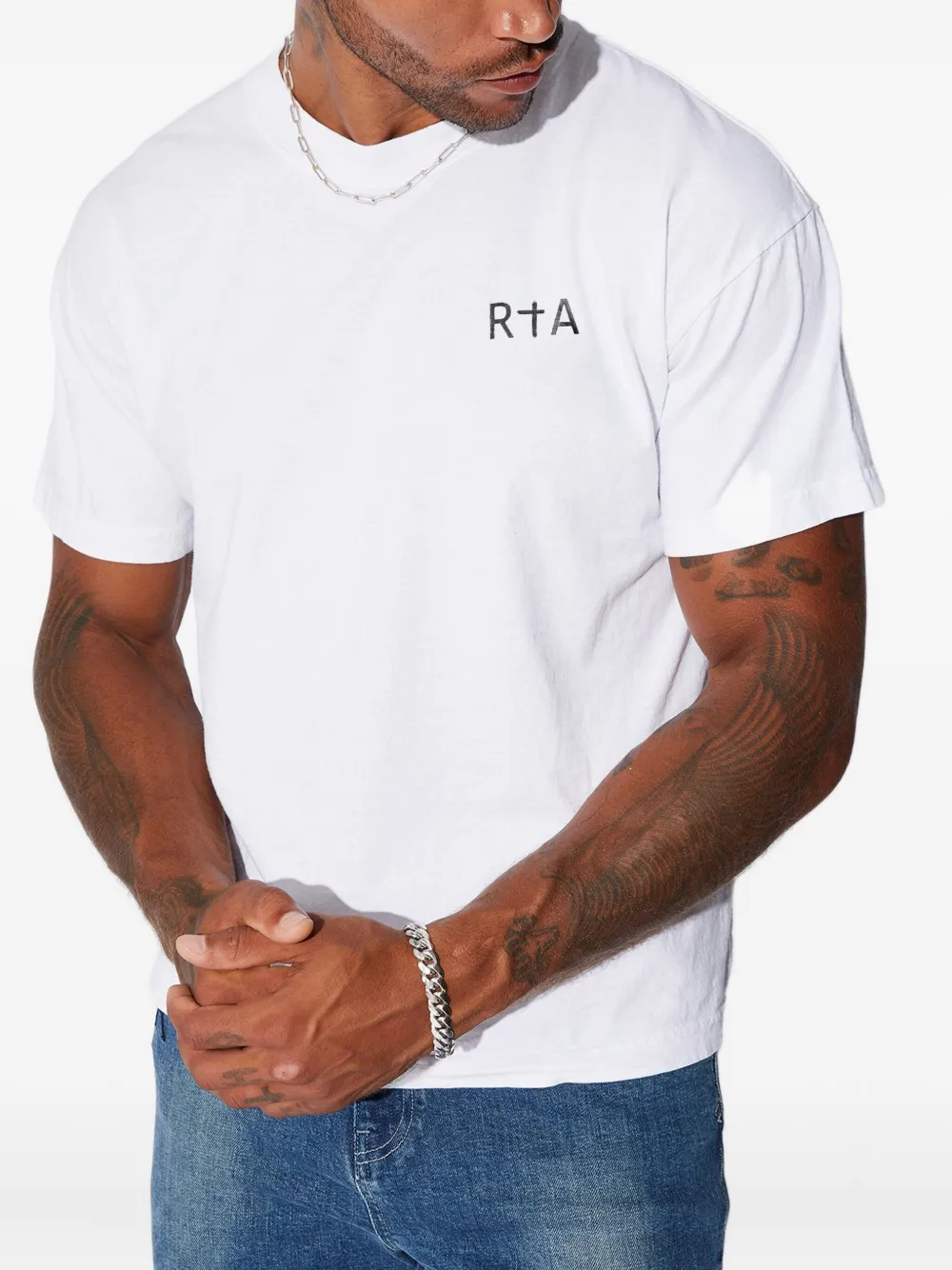Rta Colin Logo-print T-shirt In White