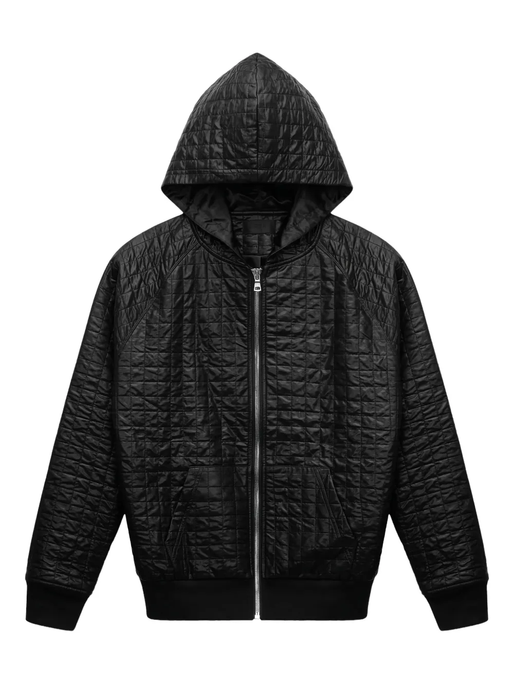 RTA Simon quilted hooded jacket | Black | Image 1