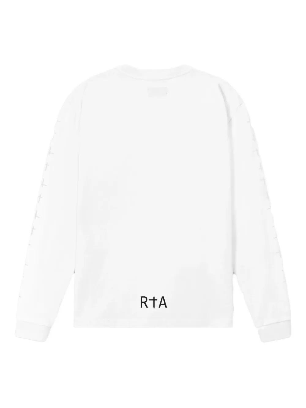 RTA Lawrence T-shirt met lange mouwen Wit