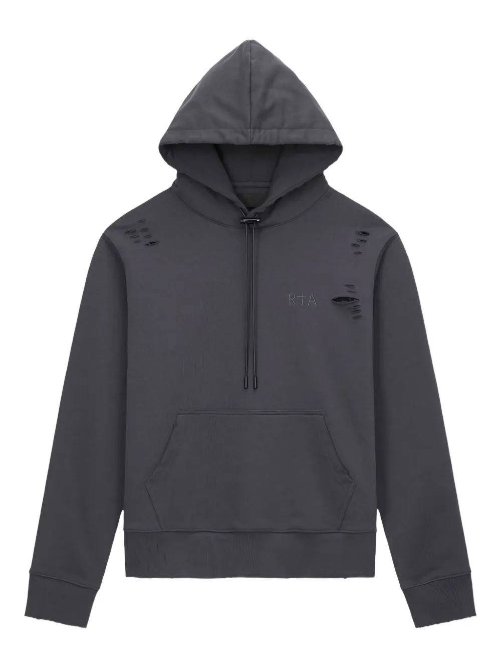 RTA distressed hoodie | Grey | Image 1