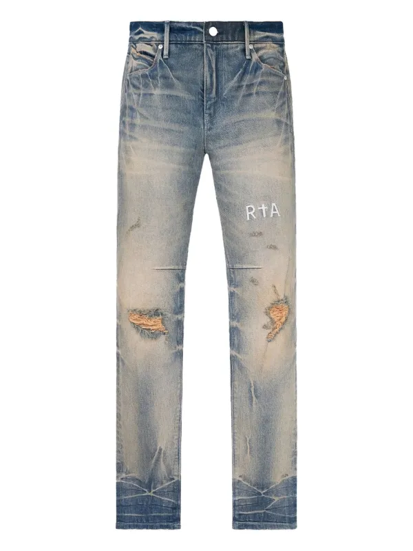 RTA Clayton Distressed Jeans Blue FARFETCH HK