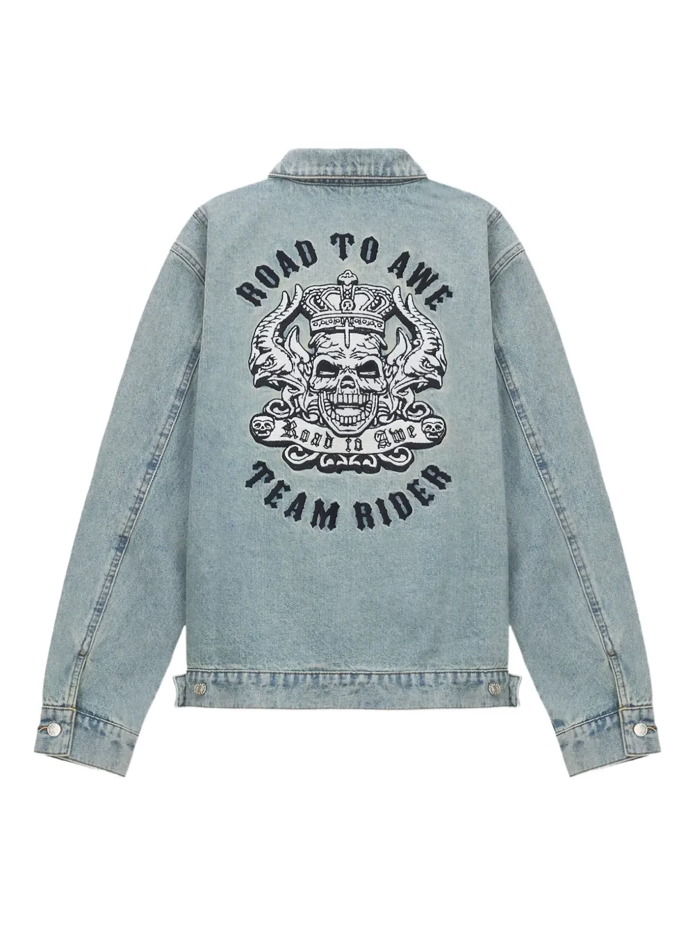 Rta Cruz Zip-up Denim Jacket In Blue