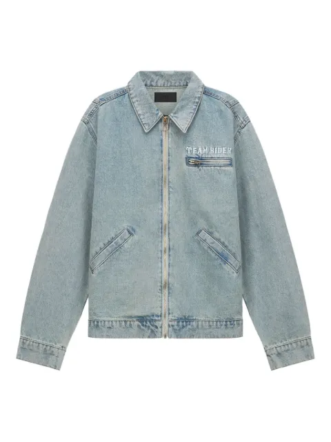 RTA Cruz zip-up denim jacket
