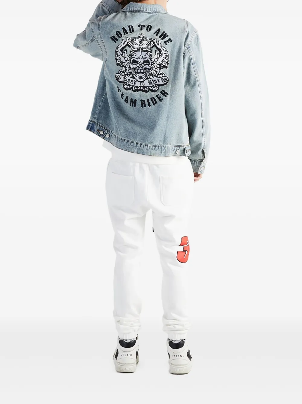 Rta Cruz Zip-up Denim Jacket In Blue
