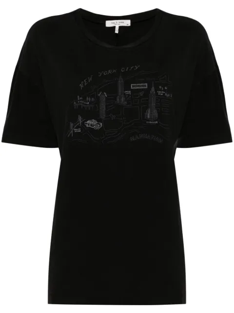 rag & bone graphic-print cotton t-shirt